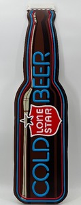 lot 53 image: 1982 Lone Star Beer Vintage Plastic Sign