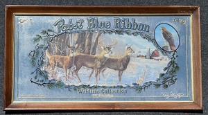 lot 68 image: Pabst Blue Ribbon 1991 Whitetails Wildlife Collection Sign