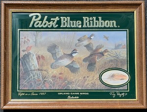 lot 72 image: 1997 Pabst Blue Ribbon Upland Game Birds Artwork Series