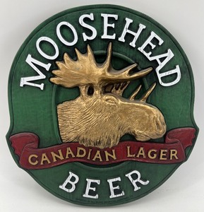 lot 73 image: Moosehead Canadian Lager Beer Wall Plaque