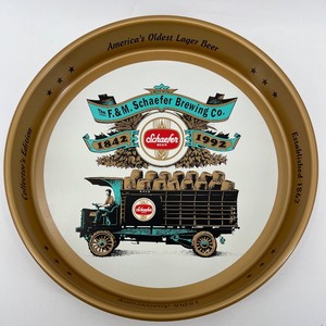 lot 78 image: Schaefer Beer 150th Anniversary Collectors Edition Tray - New Old Stock