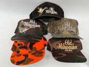 lot 87 image: Collection of 5 Old Milwaukee Beer Vintage Hats