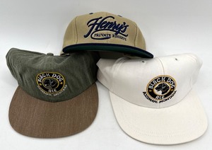lot 97 image: Set of 3 Vintage Baseball Caps - Black Dog Ale & Henrys Private Reserve