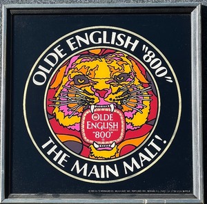 lot 104 image: Vintage 1981 Olde English 800 Malt Liquor Wall Mirror