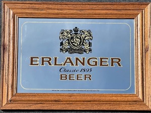 lot 126 image: Erlanger Beer Classic 1893 Vintage Mirror Sign