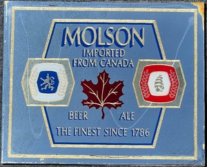 lot 133 image: Molson Imported from Canada Beer Ale Mirror