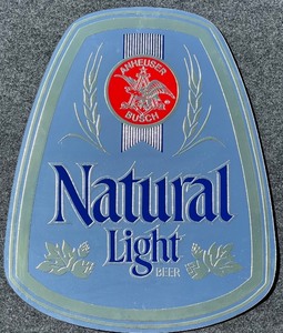 lot 135 image: Anheuser-Busch Natural Light Beer Mirror