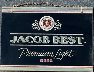 lot 140 image: Jacob Best Premium Light Beer Mirror Sign