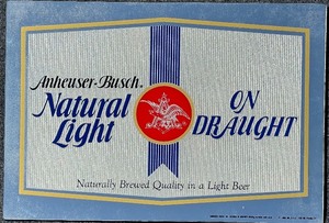 lot 143 image: Anheuser-Busch Natural Light Beer Mirror Sign