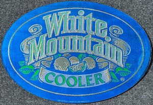 lot 145 image: Vintage White Mountain Cooler Mirror With Blue Trim