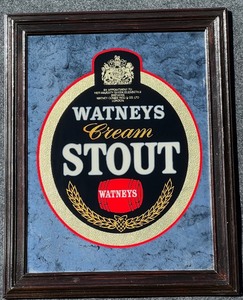 lot 146 image: Vintage Watneys Cream Stout Decorative Mirror