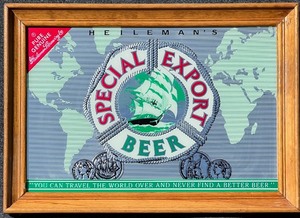 lot 147 image: Vintage Heilemans Special Export Beer Mirror