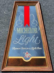lot 156 image: Vintage Michelob Light Beer Mirror Sign
