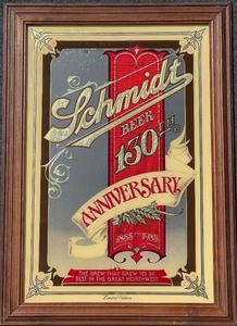 lot 157 image: Schmidt Beer 130th Anniversary Limited Edition Mirror