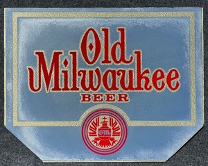 lot 164 image: Old Milwaukee Beer Mirror Sign with Vintage Logo