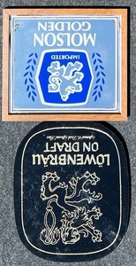lot 178 image: Pair of Vintage Beer Advertising Lownbrau and Molson