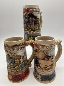 lot 184 image: Set of 3 Limited Edition Coors Breweriana Beer Steins