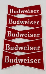 lot 206 image: Collection of 5 Budweiser Logo Patches