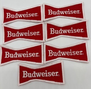 lot 211 image: Set of 7 Budweiser Embroidered Patches