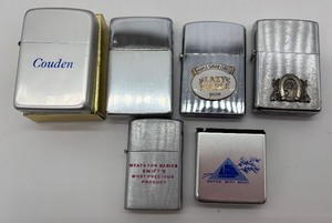 lot 217 image: Collection of 6 Vintage Metal Lighters with Unique Designs