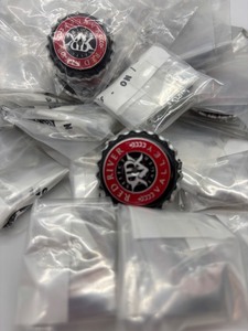 lot 224 image: Lot of Over 40 Red River Valley LED Bottle Cap Buttons