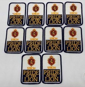 lot 240 image: Set of 10 Strohs Pride of the Lion Patches