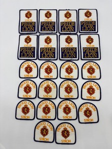 lot 243 image: Set of 22 Stroh Beer Logo Patches, Pride of the Lion