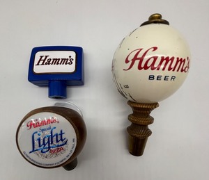 lot 254 image: Collection of Vintage Hamms Beer Tap Handles