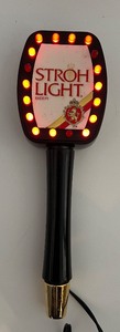lot 295 image: Scintillating Stroh Light Beer Tap Knob with Box