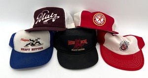 lot 296 image: Collection of 5 Vintage Brewery Trucker Hats