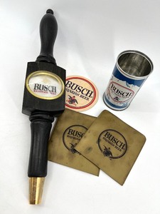 lot 299 image: Busch Bavarian Beer Tap Handle and Coaster Set