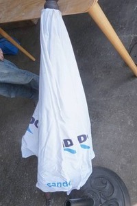 lot 27 image: Patio Umbrella (White Candock)