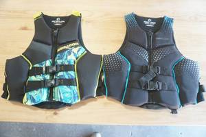 lot 213 image: NEW (2ct) Sea Doo Life Jackets Adult L. Ecoprene