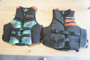 lot 214 image: NEW (2ct) Sea Doo Life Jackets Adult L. Ecoprene