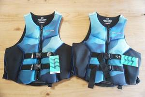 lot 220 image: NEW (2ct) Sea Doo Life Jackets Adult L. Ecoprene