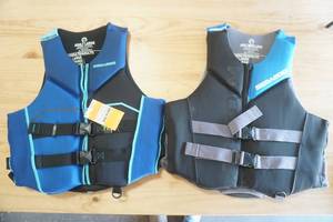 lot 224 image: NEW (2ct) Sea Doo Life Jackets Adult L. Ecoprene