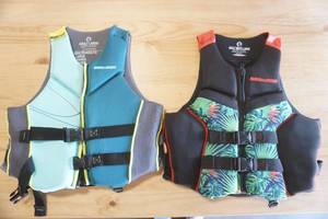 lot 225 image: NEW (2ct) Sea Doo Life Jackets Adult L. Ecoprene
