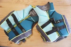 lot 227 image: NEW (2ct) Sea Doo Life Jackets Adult XS. Ecoprene