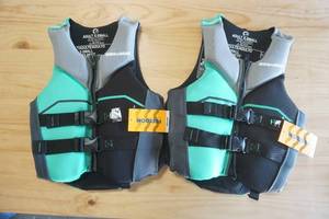 lot 229 image: NEW (2ct) Sea Doo Life Jackets Adult XS. Ecoprene