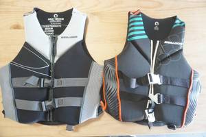 lot 230 image: NEW (2ct) Sea Doo Life Jackets Adult M. Ecoprene