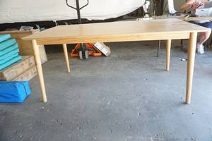 lot 241 image: Wooden Dining Room Table