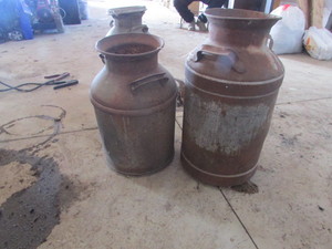 lot 17 image: Vintage Milk Cans