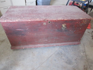 lot 44 image: Antique TrunkChest