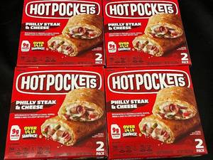 lot 43 image: E - Lot of 4 Boxes of Hot Pockets Philly Steak & Cheese