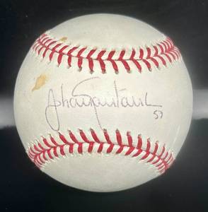 lot 42 image: Johan Santana Signed Baseball w JSA COA Rawlings OMLB Selig Ball Minnesota Twins