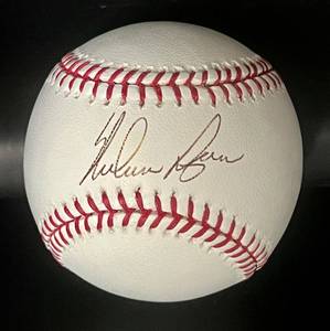 lot 5A image: Nolan Ryan Signed Baseball w JSA COA Rawlings OMLB Selig Ball with case