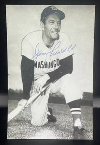 lot 76 image: Jim Piersall Signed Post Card with JSA COA - Baseball