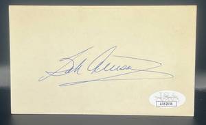 lot 77 image: Bob Allison Signed Index Card w JSA COA - Minnesota Twins Baseball