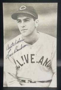 lot 79 image: Lou Boudreau Signed Post Card w JSA COA - Baseball
