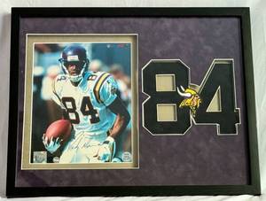 Randy Moss Signed Photo Limited Edition 300 Made in Custom Number Frame w/ RGM and Real Deal Certification 19x15" - Minnesota Vikings Football